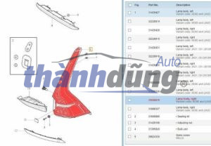 ĐÈN HẬU HYUNDAI I20 2010